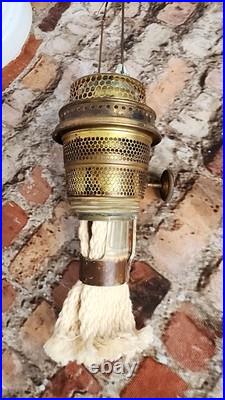 Aladdin Nu Type Model B Oil Lamp White with Shade