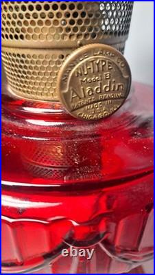 Aladdin Nu-Type Model B Short Lincoln Drape RED. New Mantel COMPLETE Chicago