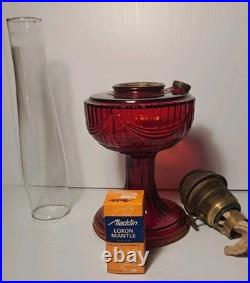 Aladdin Nu-Type Model B Short Lincoln Drape RED. New Mantel COMPLETE Chicago