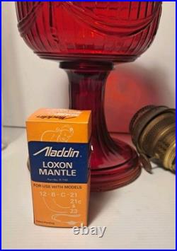 Aladdin Nu-Type Model B Short Lincoln Drape RED. New Mantel COMPLETE Chicago