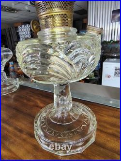 Aladdin Nu-Type Model B light yellow Washington Drape Oil Lamp