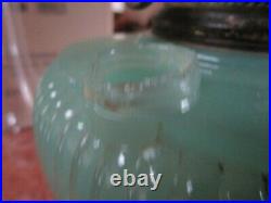 Aladdin Nu-Type Oil Lamp Model B Moonstone Jade Green No Chimney