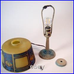 Aladdin Obverse-Painted Table Lamp