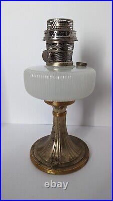 Aladdin Oil B-95 White Moonstone Queen Oil Lamp With Model B Burner 1937-1939