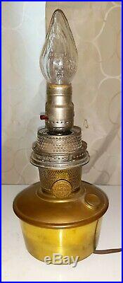 Aladdin Oil Kerosene Lamp RED Venetian Art-Craft Vase #1247 Circa 1931-32