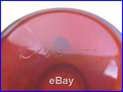 Aladdin Oil Kerosene Model 23 Lincoln Drape Shelf Lamp- Ruby Red Glass (76d8)