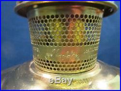 Aladdin Oil Lamp #23 Lox-on Brass Vintage Kerosene Light Mantle Table