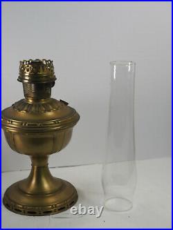 Aladdin Oil Lamp #7 Brass finish Kerosene Model B Burner Lox-on chimney
