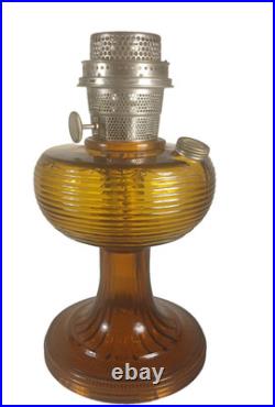 Aladdin Oil Lamp Amber Beehive Model B-82