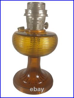 Aladdin Oil Lamp Amber Beehive Model B-82