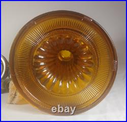 Aladdin Oil Lamp Amber Beehive Model B-82
