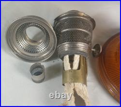 Aladdin Oil Lamp Amber Beehive Model B-82
