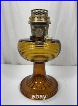 Aladdin Oil Lamp Amber Beehive Model B-82 Circa 1937-1938