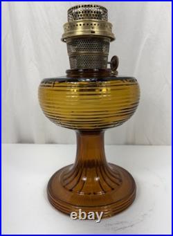 Aladdin Oil Lamp Amber Beehive Model B-82 Circa 1937-1938