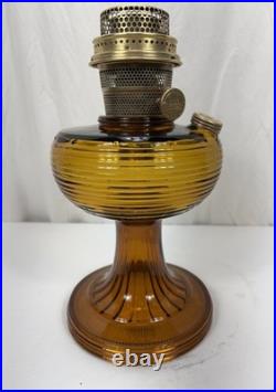 Aladdin Oil Lamp Amber Beehive Model B-82 Circa 1937-1938