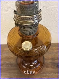 Aladdin Oil Lamp Amber Beehive Model B-82 Circa 1937-1938