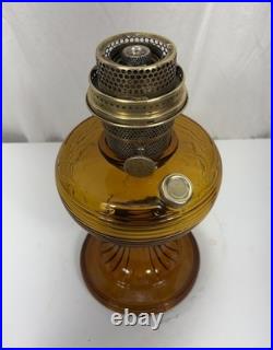 Aladdin Oil Lamp Amber Beehive Model B-82 Circa 1937-1938
