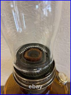 Aladdin Oil Lamp Amber Beehive Model B-82 Circa 1937-1938