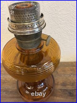 Aladdin Oil Lamp Amber Beehive Model B-82 Circa 1937-1938