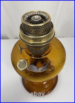 Aladdin Oil Lamp Amber Beehive Model B-82 Circa 1937-1938