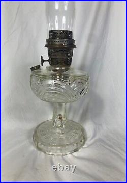 Aladdin Oil Lamp B-53 Clear Crystal Washington Drape 1941-53