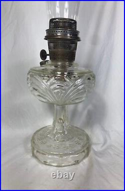 Aladdin Oil Lamp B-53 Clear Crystal Washington Drape 1941-53