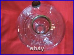 Aladdin Oil Lamp Clear Crystal Beehive Glass Oil Lamp Nu-Type Model Burner