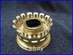 Aladdin Oil Lamp Clear Shelf Font 23 Brass Burner New Wick and Heelless Chimney