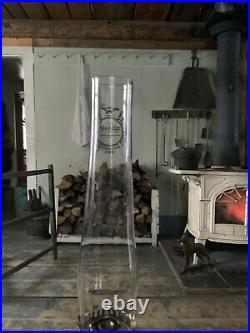 Aladdin Oil Lamp Genie 111 Clear Glass With Brass #23 Burner Off grid Lantern