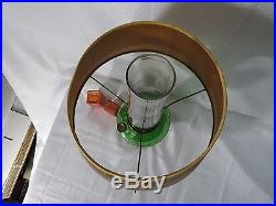 Aladdin Oil Lamp Green Depression Beehive Glass Model B Original Log Cabin Shade
