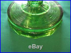 Aladdin Oil Lamp Green Washington Drape, B-54, Diamond Quilted Shade. B Nu-type