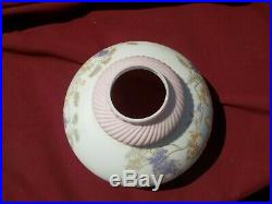 Aladdin Oil Lamp Kerosene Hand Painted 10 Inch Shade Swirl Top Cherubs