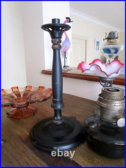 Aladdin Oil Lamp LARGE PEDESTAL STAND GREAT ANTIQUE LAMP 54cm BUY IT NOW