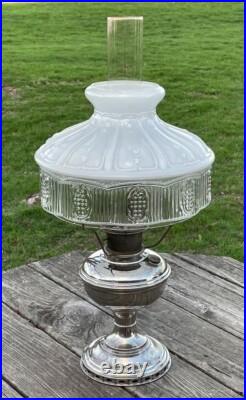 Aladdin Oil Lamp, Lincoln Drape Shade, Mantle Lamp Co. Of America, No. 11