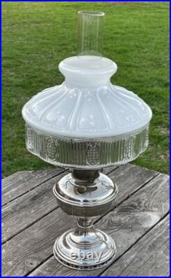 Aladdin Oil Lamp, Lincoln Drape Shade, Mantle Lamp Co. Of America, No. 11