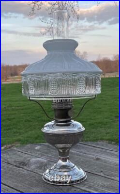 Aladdin Oil Lamp, Lincoln Drape Shade, Mantle Lamp Co. Of America, No. 11