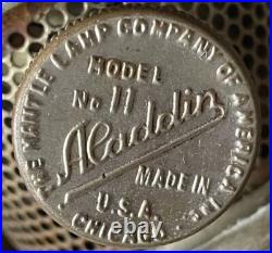 Aladdin Oil Lamp, Lincoln Drape Shade, Mantle Lamp Co. Of America, No. 11