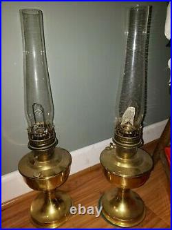 Aladdin Oil Lamp Model 23 Burner Brass Finish
