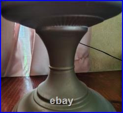 Aladdin Oil Lamp Nickel Lantern Lamp Model # 12 White Clear Shade Electrified