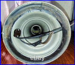 Aladdin Oil Lamp Nickel Lantern Lamp Model # 12 White Clear Shade Electrified