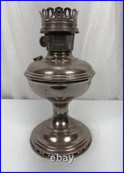 Aladdin Oil Lamp Nickel Plated Model 11 Circa 1922-1928