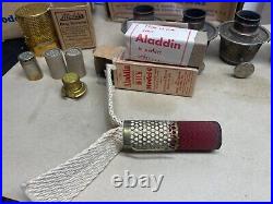 Aladdin Oil Lamp Parts Lot, Wicks, Burners, Risers, Spreaders, Screen, No. 6,8,11