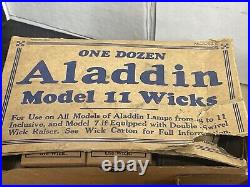 Aladdin Oil Lamp Parts Lot, Wicks, Burners, Risers, Spreaders, Screen, No. 6,8,11