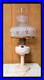Aladdin Oil Lamp Pink Rose Glass Shade Floral Pattern Knob Control M751