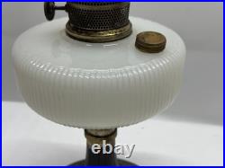 Aladdin Oil Lamp Queen Model B B96 White Moonstone, Silver Plated Base Nutype