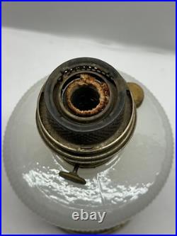 Aladdin Oil Lamp Queen Model B B96 White Moonstone, Silver Plated Base Nutype