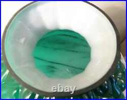 Aladdin Oil Lamp Shade Emeralite Green Artichoke Style 202