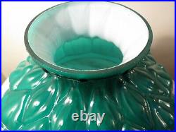 Aladdin Oil Lamp Shade Emeralite Green Artichoke Style 202