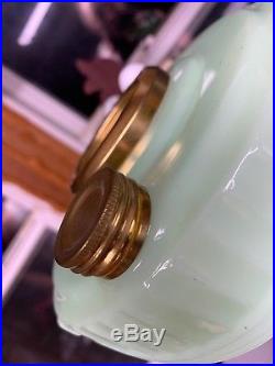 Aladdin Oil Lamp Short Lincoln Drape Moonstone Green Mint