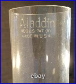 Aladdin Oil Lamp Vertique Rose Moonstone Model B-87 Circa 1938
